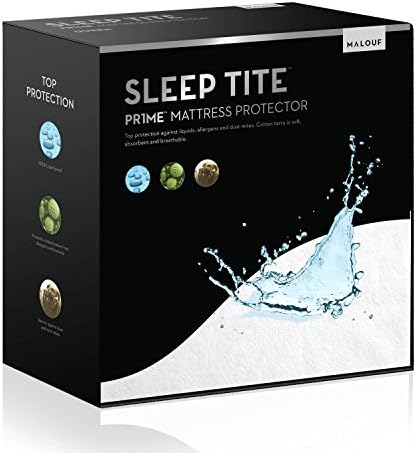 SLEEP TITE Hypoallergenic 100% Waterproof Mattress Protector by Malouf