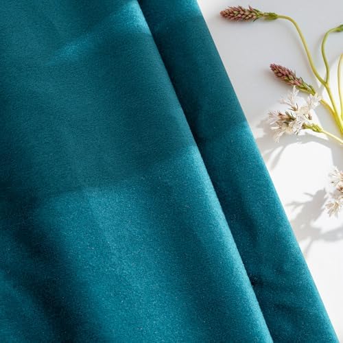 MIULEE 14x36 Inch Lumbar Long Velvet Throw Pillow Cover Set of 1 Teal - Image 4