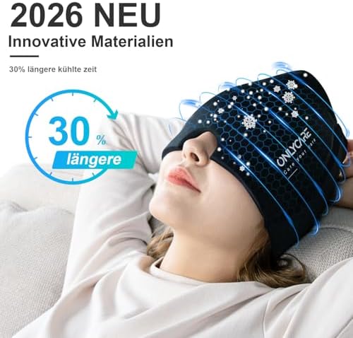 ONLYCARE Migraine Relief Cap, Soothing Headache Hat, Upgraded Odorless Gel Ice - Image 2