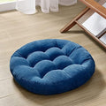 Round Meditation Cushion, Large Floor Pillow by DegreesofComfort