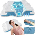 Pain Relief Cervical Pillow for Neck Support, Adjustable Ergonomic Pillow by QIUBABYO