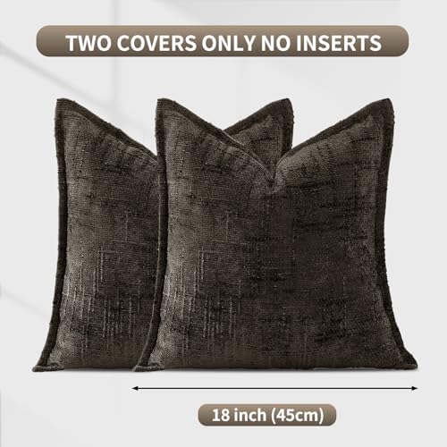 HPUK Chenille Throw Pillow Covers 18x18 Inch, Soft Woven Texture - Image 7