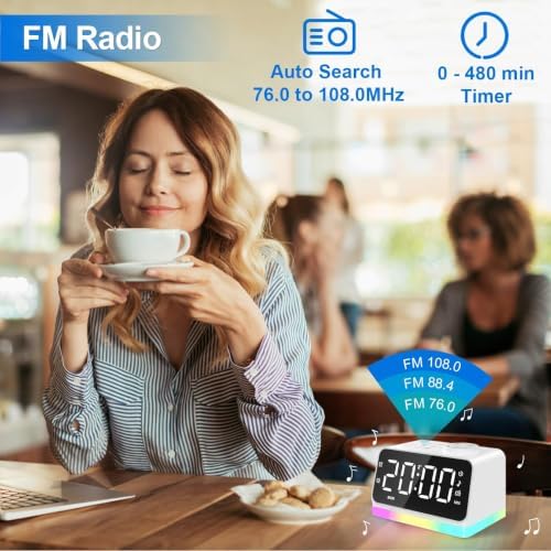 JALL Digital Alarm Clock with FM Radio - Image 6