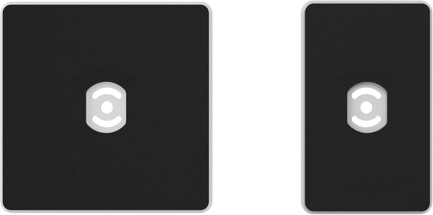 Kanto SP32PLW Universal Speaker Floor Stands for Bookshelf Speakers | 32" Tall | Two Sizes Rotating Top Plate w/Foam Padding | Carpet & Hardwood Feet | Hidden Cables | ¼”-20 Mounting | Pair | White