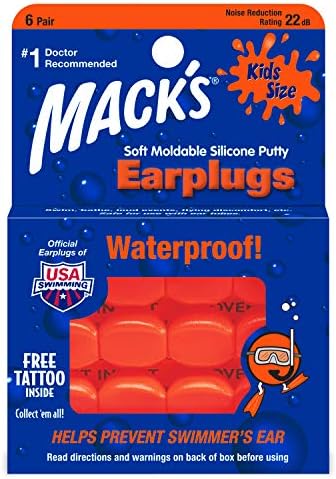 Mack's Soft Moldable Silicone Putty Ear Plugs by Macks