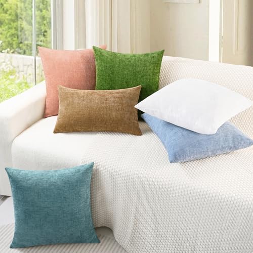 CaliTime Decorative Couch Throw Pillow Covers 22 X 22 Inches Dusty Pink - Image 4