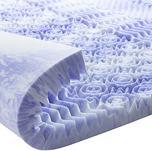 Dreamsmith King 2-Inch 7-Zone Cooling Gel Memory Foam Mattress Topper by CaringForYourSleep