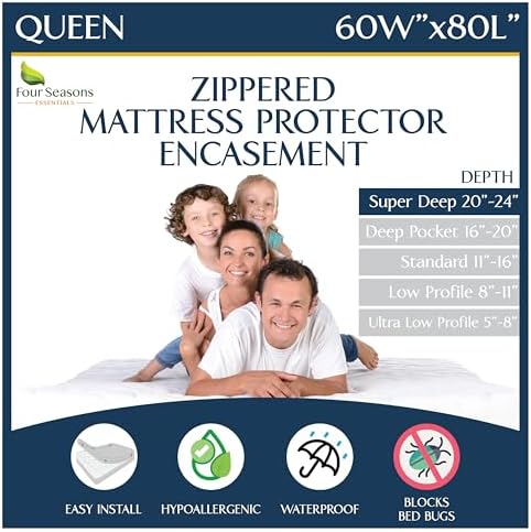 Super Deep Pocket Mattress Encasement by FourSeasonsEssentials