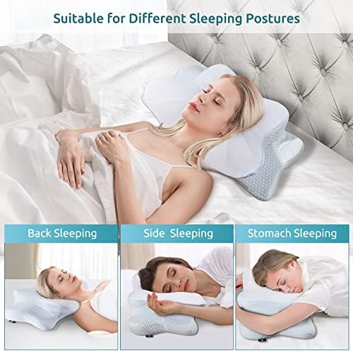 DONAMA Cervical Pillow for Neck and Shoulder, Contour Memory Foam Pillow - Image 4