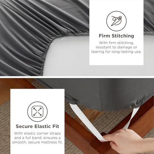 Bedsure Deep Pocket Twin Sheets Set - Image 4