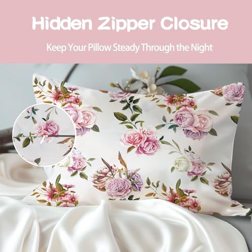 Satin Pillowcase for Hair and Skin, Softer Than Mulberry Silk Pillow Cases - Image 2