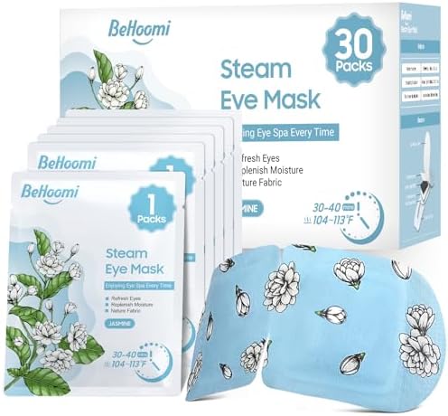 BeHoomi 30Packs Steam Eye Mask, Heated Eye Mask by BeHoomi