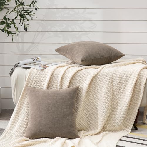 GAWAMAY Decorative Square Throw Pillow Covers 20"x20" Inch Set of 2, Super Soft - Image 5