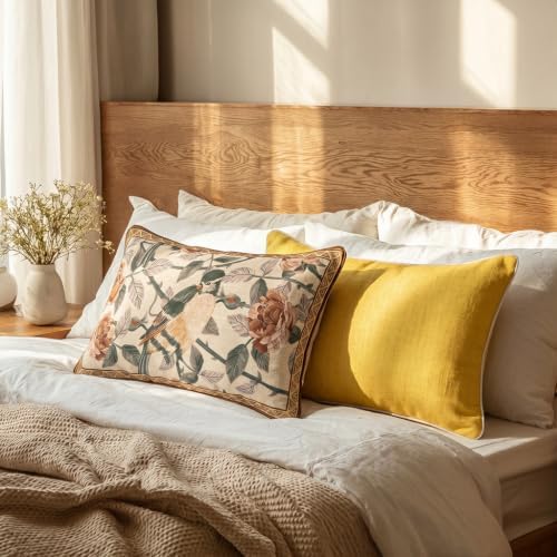 patdrea Designer Vintage Linen Throw Pillow Cover - Image 7