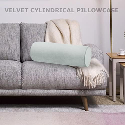 Neck Roll Pillowcases Velvet Cylindrical Pillow Covers 16"x6" - Image 3