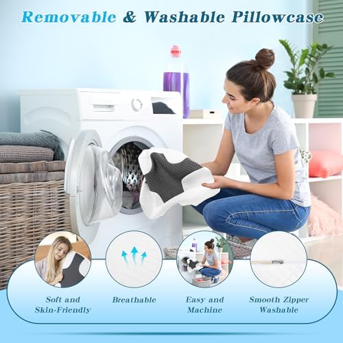 Side Sleeper Pillow with Arm Hole - Image 4