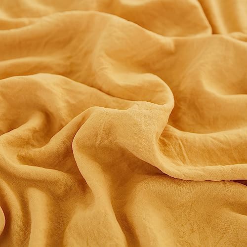 Merryword Yellow Microfiber Body Pillow Cover, 20x54inches, Ruffled Fringe - Image 4