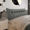Headboard Pillow Queen, Wedge Pillow Headboard Headrest, Dark Gray by Bncktrd
