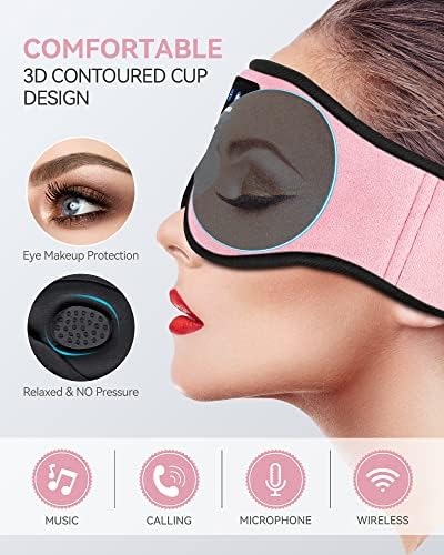 MUSICOZY 3D Sleep Headphones Bluetooth 5.4 Sleep Mask - Image 2