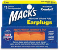 Mack’s Pillow Soft Silicone Earplugs – 2 Pair – The Original Moldable Silicone by Macks