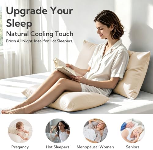 MR&HM King Pillowcase Set of 2, Cooling & Breathable - Image 2