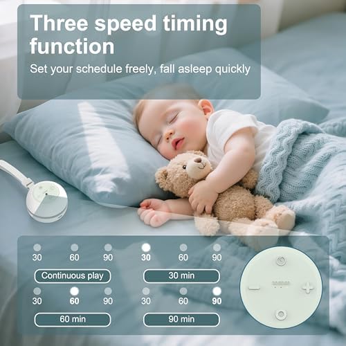 Portable Sound Machine for Baby Kids Adults, USB Rechargeable White Noise - Image 5