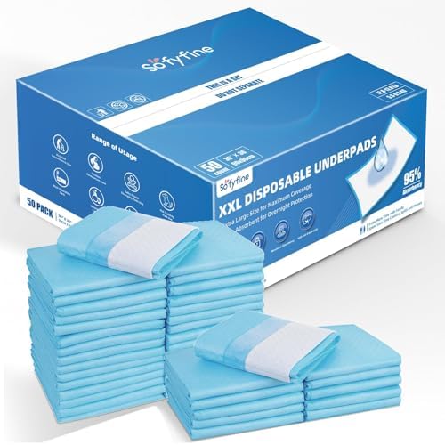SOFYFINE 100 Count Extra Large Chucks 36"x36" Thicken Elderly Adults by SOFYFINE