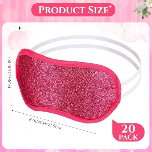 Chicingyou 12 Pcs Glitter Eye Mask Bulk Sleep Masks Eye Cover - Image 2