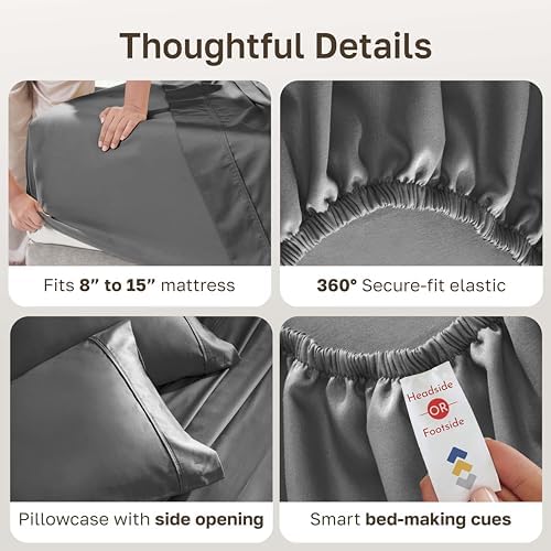 California Design Den Soft 100% Cotton Twin Size Bed Sheet Set - Image 4