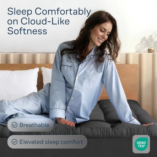Niagara Sleep Solution 100% Cotton Top Cal King Mattress Pad, Pillow Top - Image 2