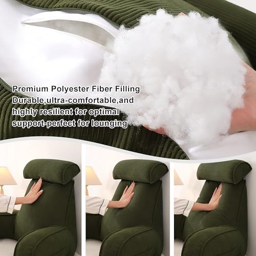 Corduroy Reading Pillow, Backrest Pillow - Image 6