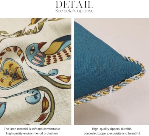 patdrea French Vintage Linen Throw Pillow Cover - Image 5