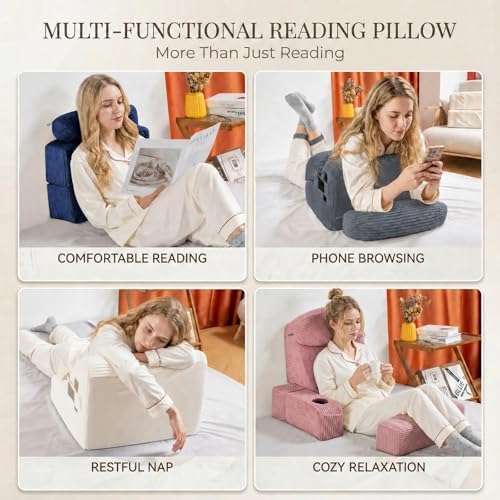 Reading Pillow for Adults, Back Pillow for Bed Sitting Up, Backrest Pillow for - Image 7