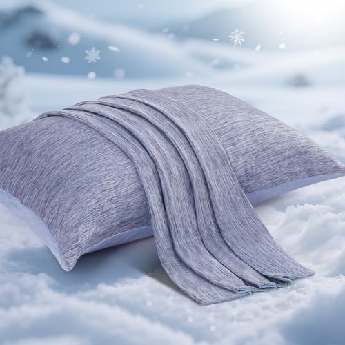 Elegear Cooling Pillow Cases for Hot Sleepers, Standard 20" x 26" by Elegear