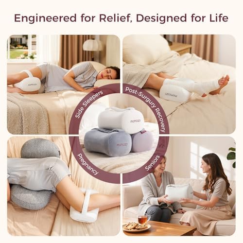 Momcozy Knee Pillow for Side Sleepers, Soft Memory Foam & Pinch-Free Design - Image 7