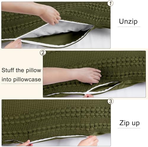 PHF 100% Cotton Waffle Body Pillowcase - Image 3