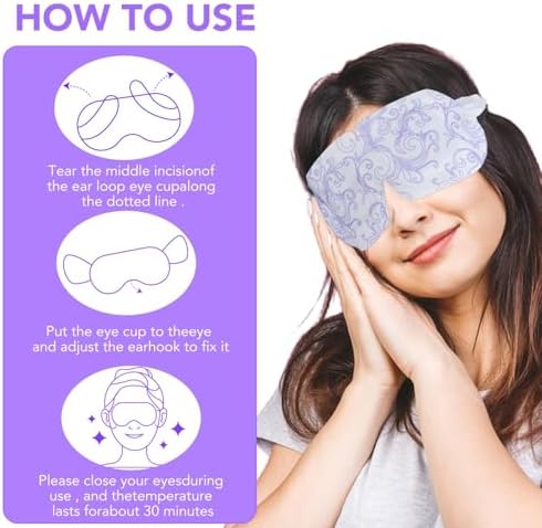 XPCARE 60 Pack Steam Eye Mask Disposable - Image 5