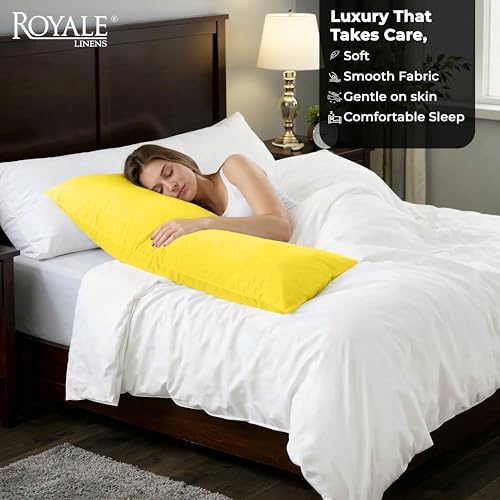 ROYALE LINENS Microfiber Body Pillow Cover - Image 3