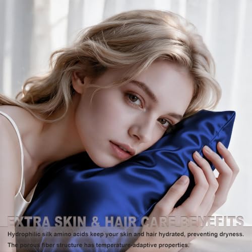 LYSHIN Silk Pillow Cases 2 Pack Standard Size - Image 3