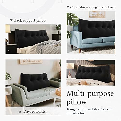 Bed Wedge Headboard Pillow Queen Bedrest Reading Pillow - Image 6