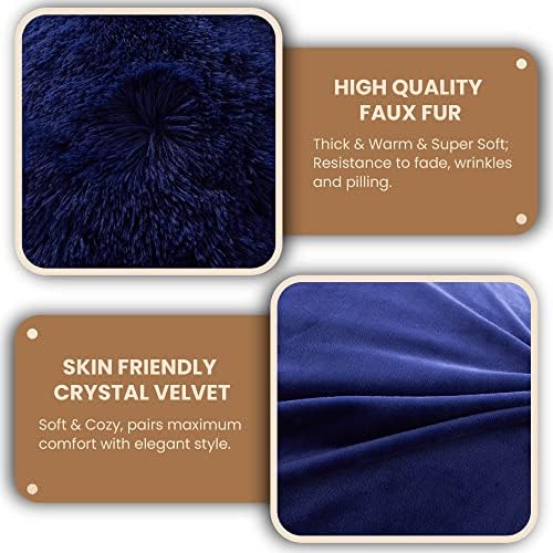 MEGO Luxury Fluffy Faux Fur Body Pillow Cover 20x54 - Image 6