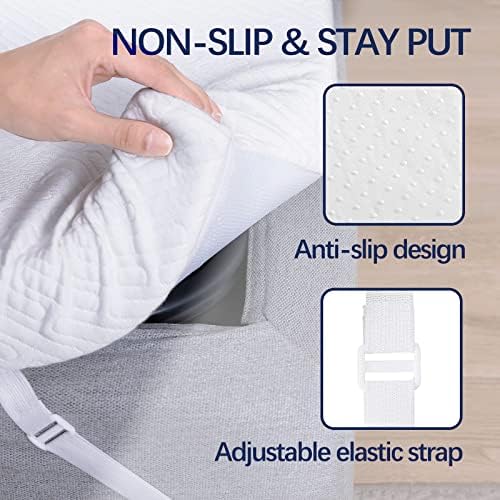 VALUXE 3 Inch Gel Memory Foam Mattress Topper Twin Size High Density Cooling - Image 4