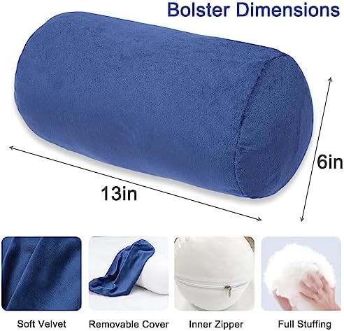 1 MIDDLE ONE Round Cylinder Bolster Pillow - Image 2