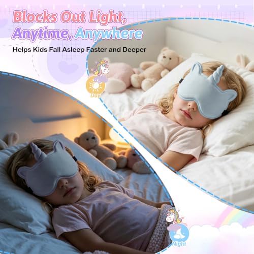 Kids Sleep Mask, Contoured 3D Sleeping Eye Mask - Image 6