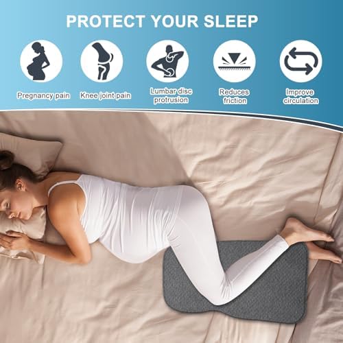 Knee Pillow for Side Sleepers, 100% Memory Foam Filling Leg Pillow for Side - Image 2