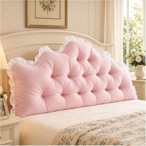 College Dorm Bed Bolster Pillow Long Reading Rectangular Headboard Pillow by Unknown