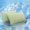 TELUS Cooling Pillowcases for Hot Sleepers Queen Size 2-Pack, Silky Soft by TELUS