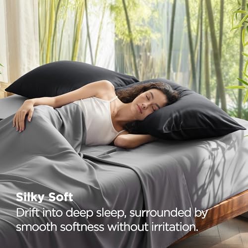 Bedsure Zipper Pillow Cases King Size from Rayon Derived from Bamboo - Image 3