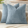 MIULEE Decorative Couch Throw Pillow Covers 22x22 Inch Coastal Blue 2 Pack by MIULEE