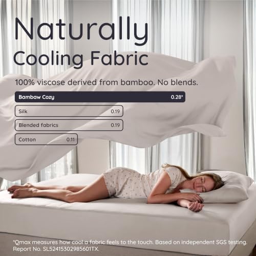 Bambaw 100% Viscose Derived from Bamboo Sheets Full Size Set – 4pcs Cooling - Image 4